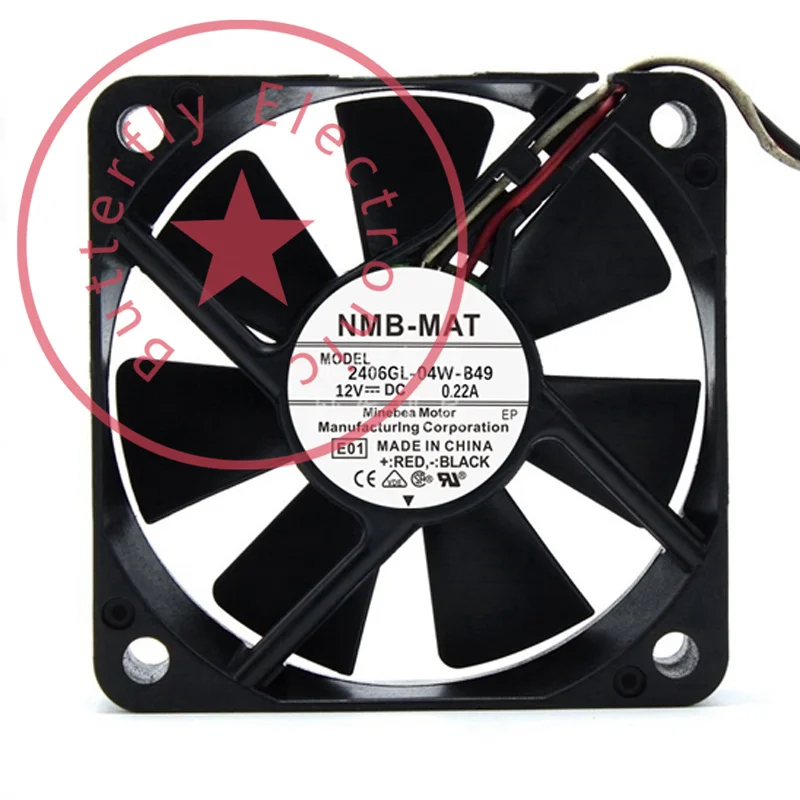 

Новый вентилятор охлаждения 2406GL-04W-B49 DC 12 В 6015 а 60*60*15 мм