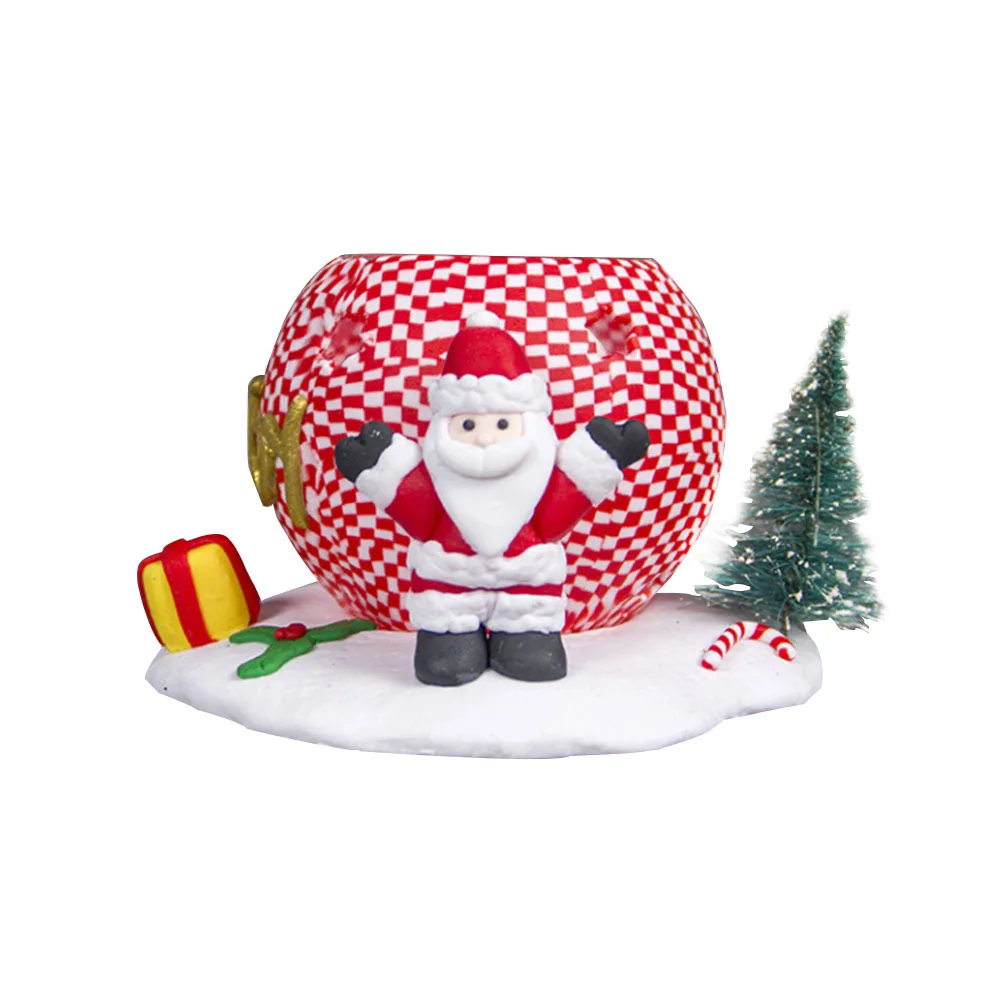 Рождественские украшения для дома керамический подсвечник поделки новый год