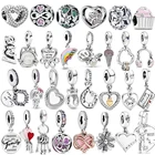 S925 ювелирные изделия, реальная реальность, серебро, друзья, ваша семья, женские шармы, подходят для оригинального браслета Pandora 3 мм, шармы, браслет