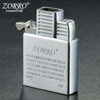 zorro original dual fire torch lighter gas kerosene jet windproof cigar lighter flint movement inflatable lighter liner diy tool