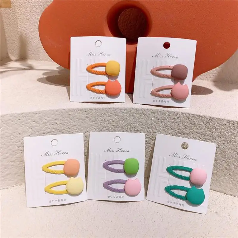 

10 Piece New Girls Cute Hairpins Children Lovely Hair Clip Barrette Fashion Hair Accessories Button Shaped Hair Wear Headdress