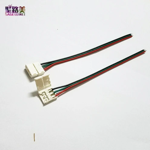 20/50/100 шт./лот 3-контактный разъем RGB шириной 10 мм ws2812b ws2811IC светодиодный одинарный