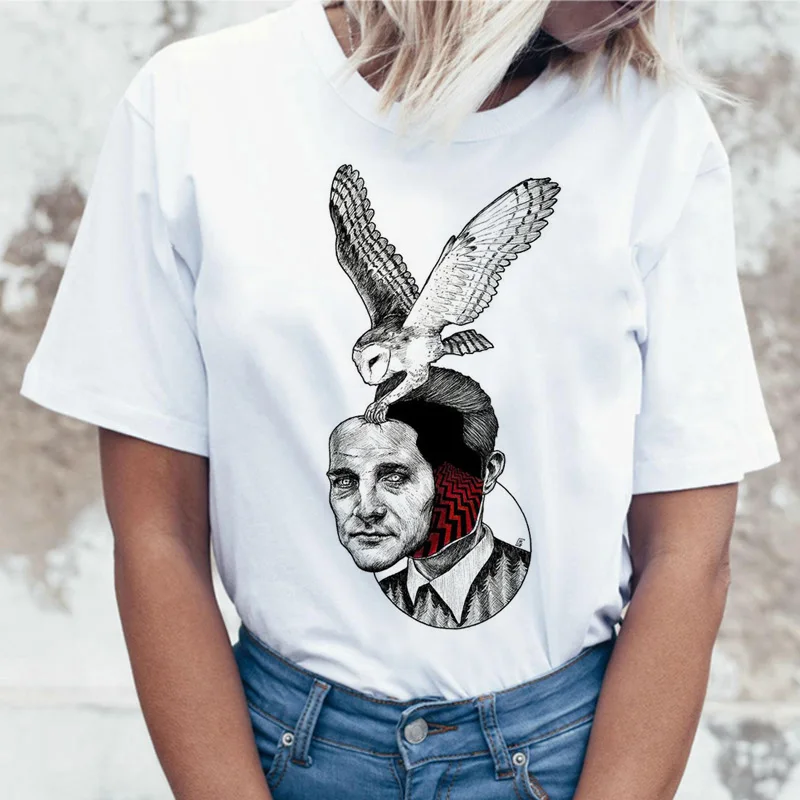 Женская уличная футболка Twin Peaks David Lynch в японском стиле kawaii Харадзюку 2019 | одежда
