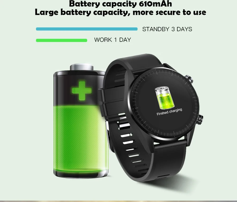 696 KC05 Новые 4G Смарт-часы для мужчин Android 7.1.1 5MP HD камера gps Smartwatch 610Mah заменить мужчин t ремешок водонепроницаемые часы 1GB+ 16GB