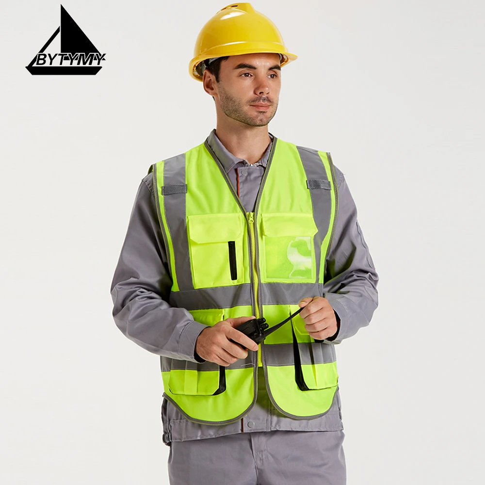 Защитная одежда Светоотражающий Жилет с высокой видимостью для работы дорожным