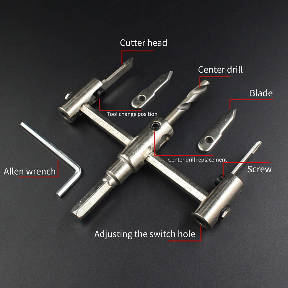 1 шт. Регулируемая металлическая деревянная кольцевая пила сверло Резак