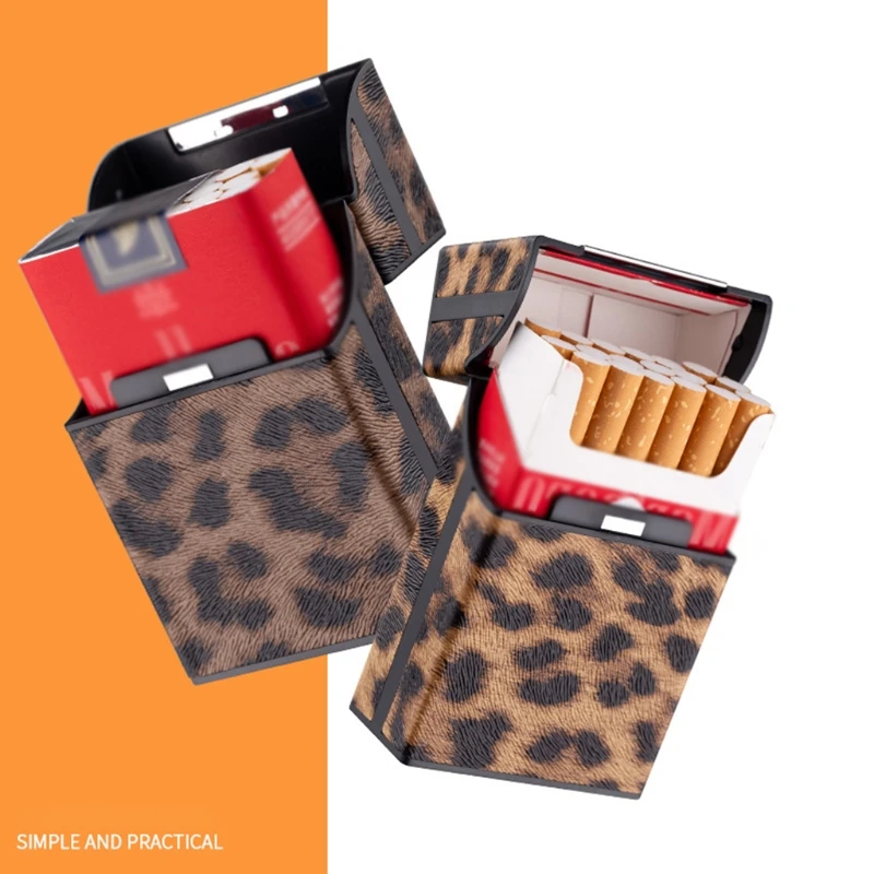 

Cigarette Case with Magnetic Switch Flip Closure 20 Capacity King Size Cigarette Hard Box for Whole Package Cigarettes