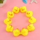 12 шт. Симпатичные мини красочные резиновые плавающие пищалки со звуком утка для ванной комнаты водный бассейн смешные игрушки для девочек и мальчиков подарки