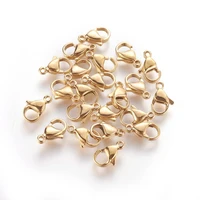100pcs 304 stainless steel lobster clasps for jewelry making diy bracelet necklace findings component chain connector