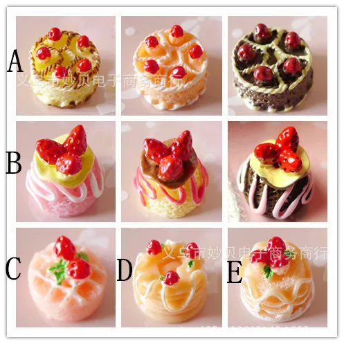 10 шт. искусственное пищевое украшение для торта плоская спинка кабошон Kawaii DIY из