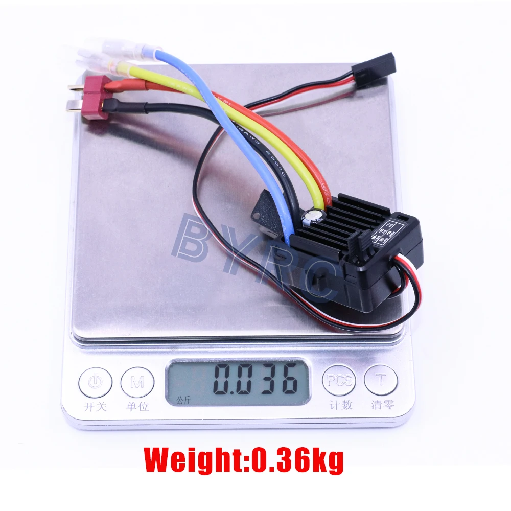 Щеточный электронный контроллер скорости HobbyWing quirun 1060 RTR 60A ESC для 1:10 RC машина HSP