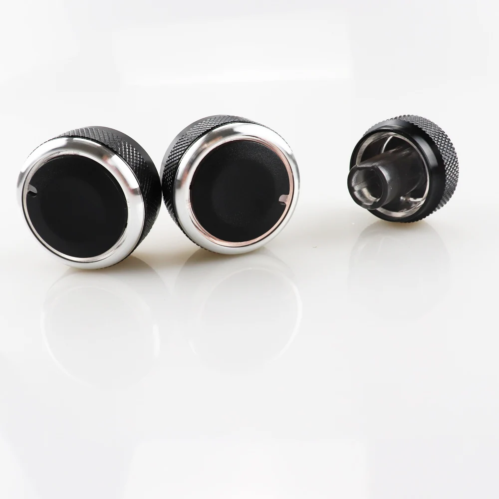 

3pcs/Lot Air Conditioning Heat Control Knob Switch for Golf MK5 MK6 Caddy Passat Car Air Condition Cover Auto Intorier Parts