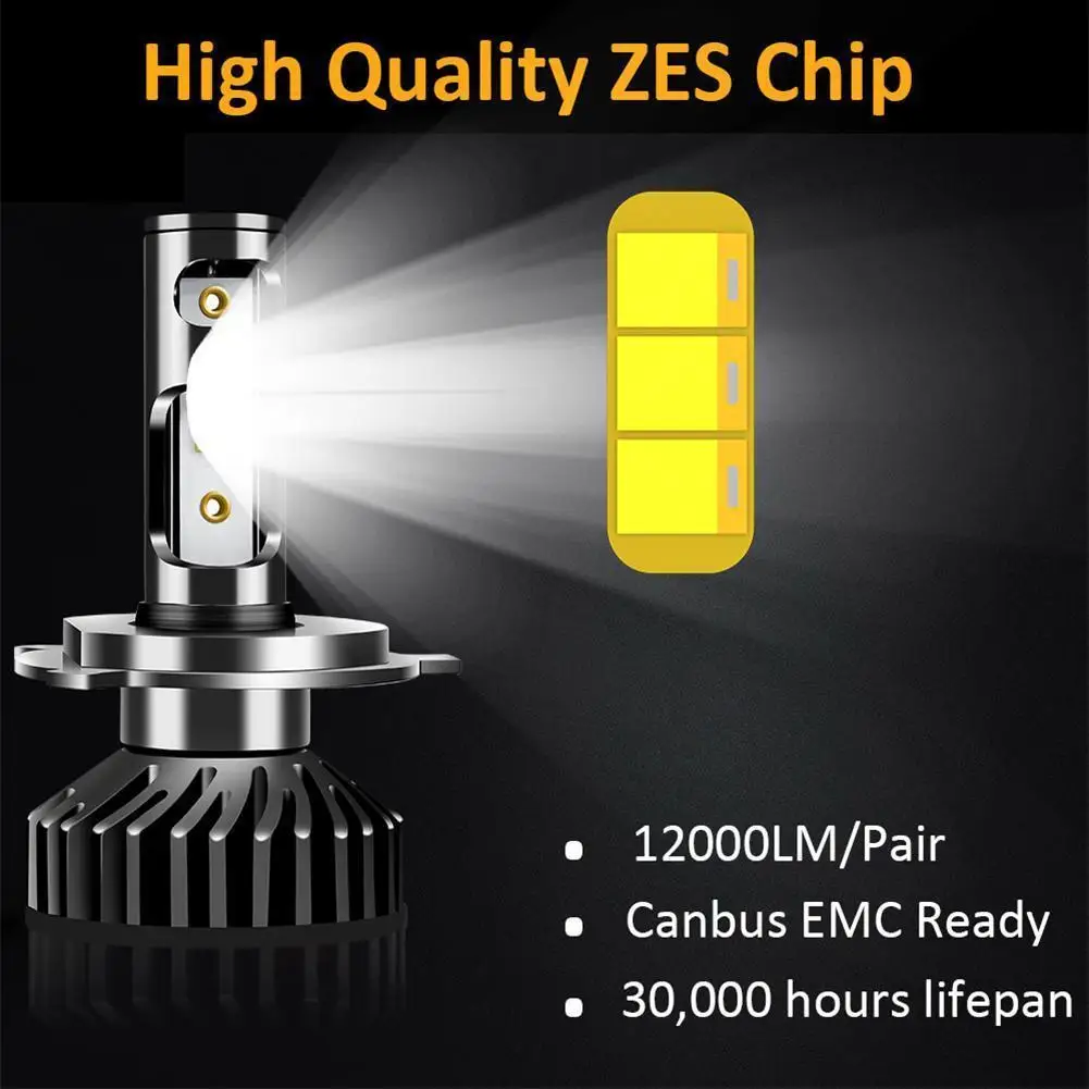 

Far and Near H4 Led H1 H11 9005 9006 H7 Led Csp Car Headlights55w 16000lm 8000lm Car Headlights Fog Light Bulb 6500k 4500k 8000k