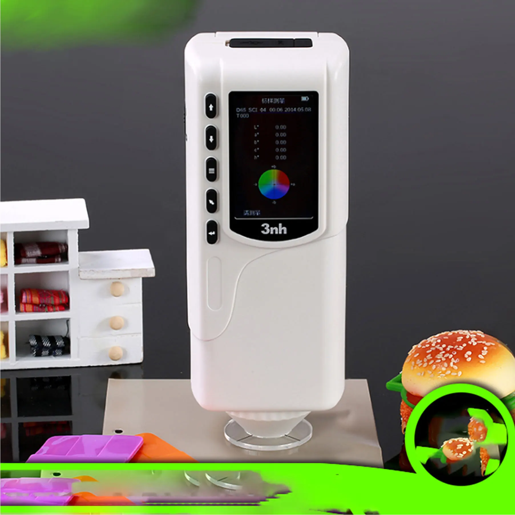 

3nh Handheld colorimeter NR20XE 45°/0° Double Locating color Difference meter tester 20mm measuring aperture color meter