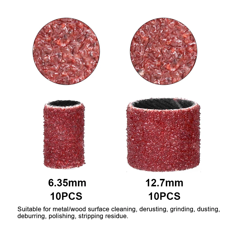 XCAN 142pcs Rotary Tool Accessories for Dremel Grinder Sandpaper Sanding Bands Grinding Head Wire Brush Disc Twist Drill Bit | Инструменты