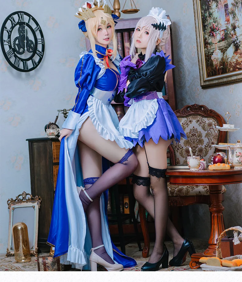 Костюм для косплея стимуляции ФГО Altria Pendragon FGO костюм горничной женское платье