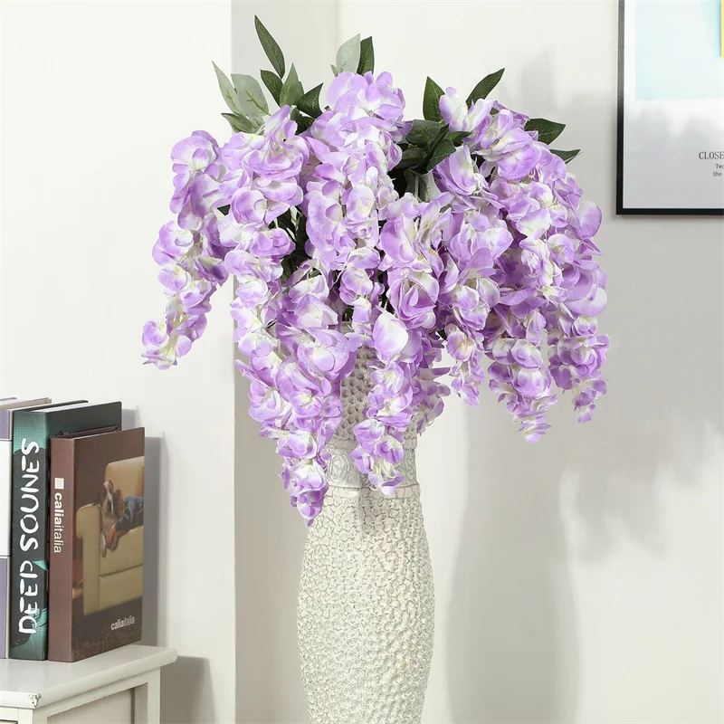 Искусственный цветок Глициния искусственный украшение на потолок вечерние
