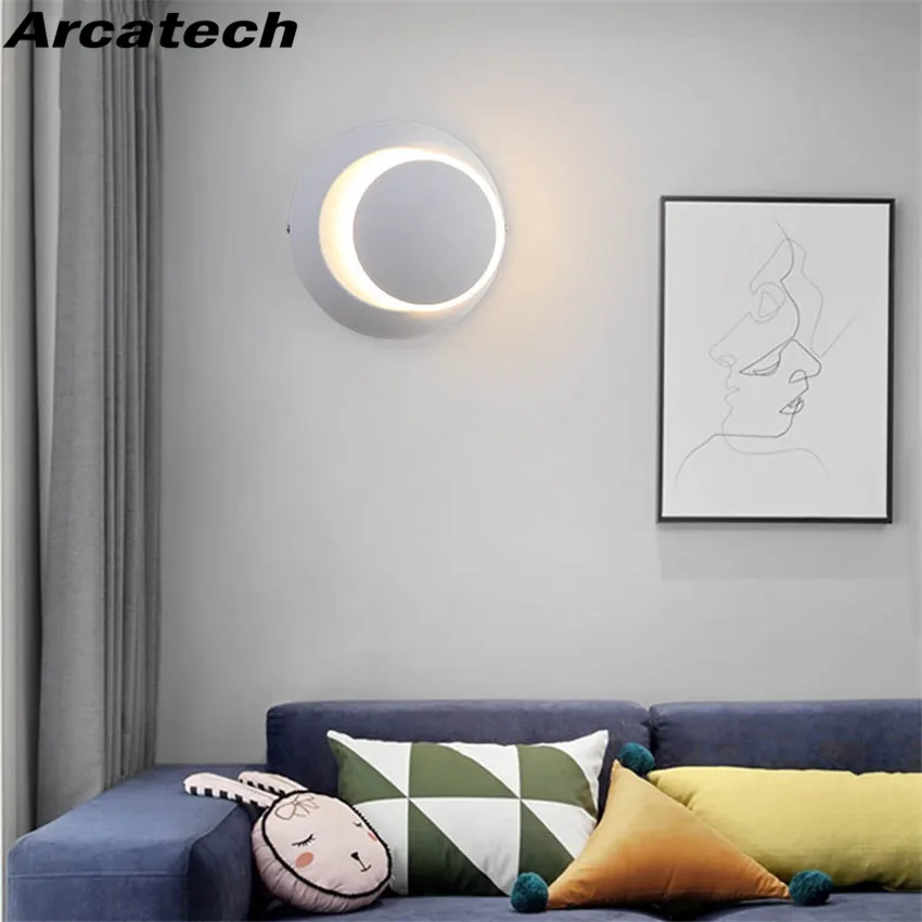 Светодиодная настенная лампа с углом поворота 360 градусов регулируемые