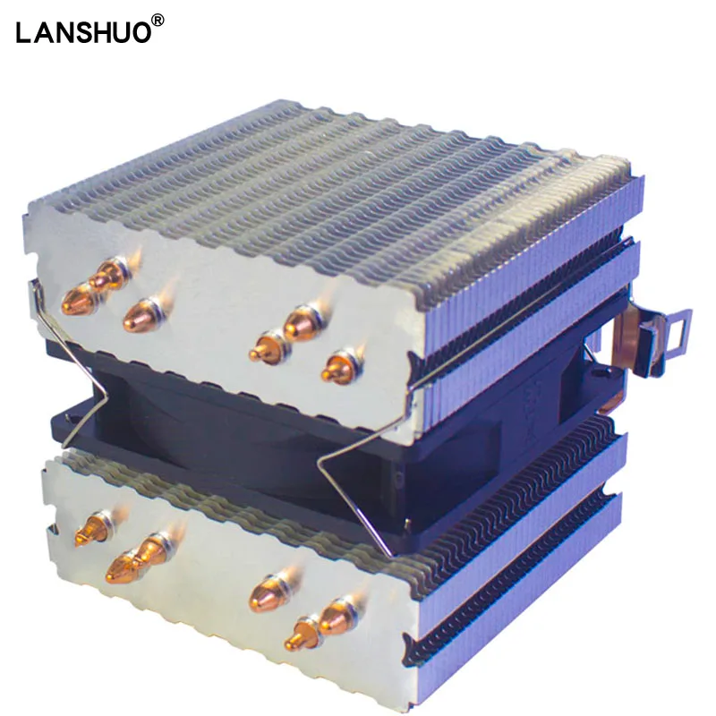 Lga X79 X99 Cpu Refrigerador Rgb Intel Amd Processador Dissipador de Calor 6heatpipe 90 mm 3pin Cpu Ventilador de Refrigeração do Radiador para 775 1155 1366 Am3 Mais Am4 Ventiladores e resfriadores