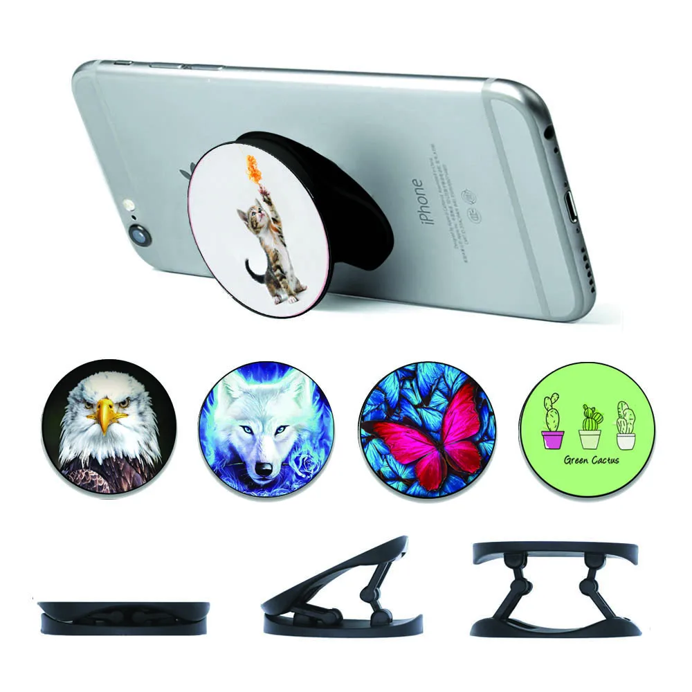 Новый кронштейн для сотового телефона, держатель, подставка для Iphone, Huawei, Xiaomi, Samsung, кронштейн, держатель для сотового телефона, кольцо на палец, подставка, держатель на палец