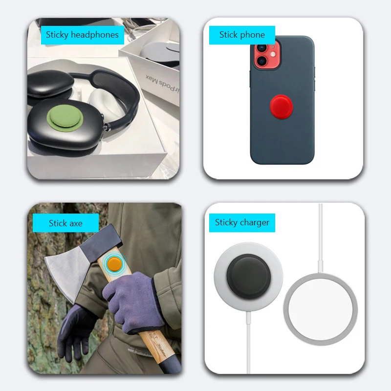

1pcs Soft Silicone For Apple Airtags Locator Protective Sleeve Metal Ring Buckle Sports Soft Plastic Shell Smart Accessory