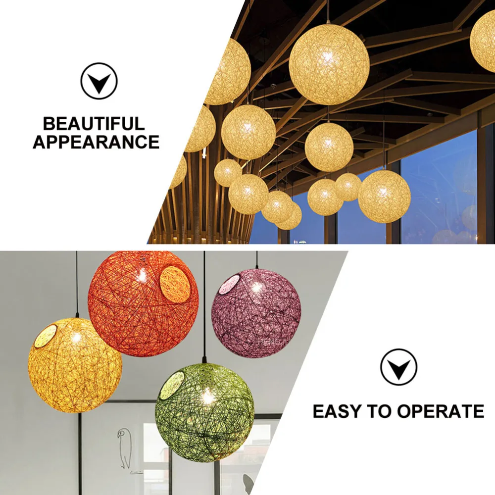 

1pc Creative Round Shape Lamp Warm Decorative Ceiling Light for Restaurant