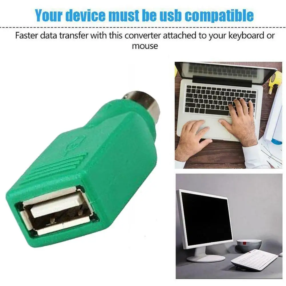 

High Quality USB Female to For PS2 Male Adapter Converter Futural Mouse Mice Digital keyboard C6E0