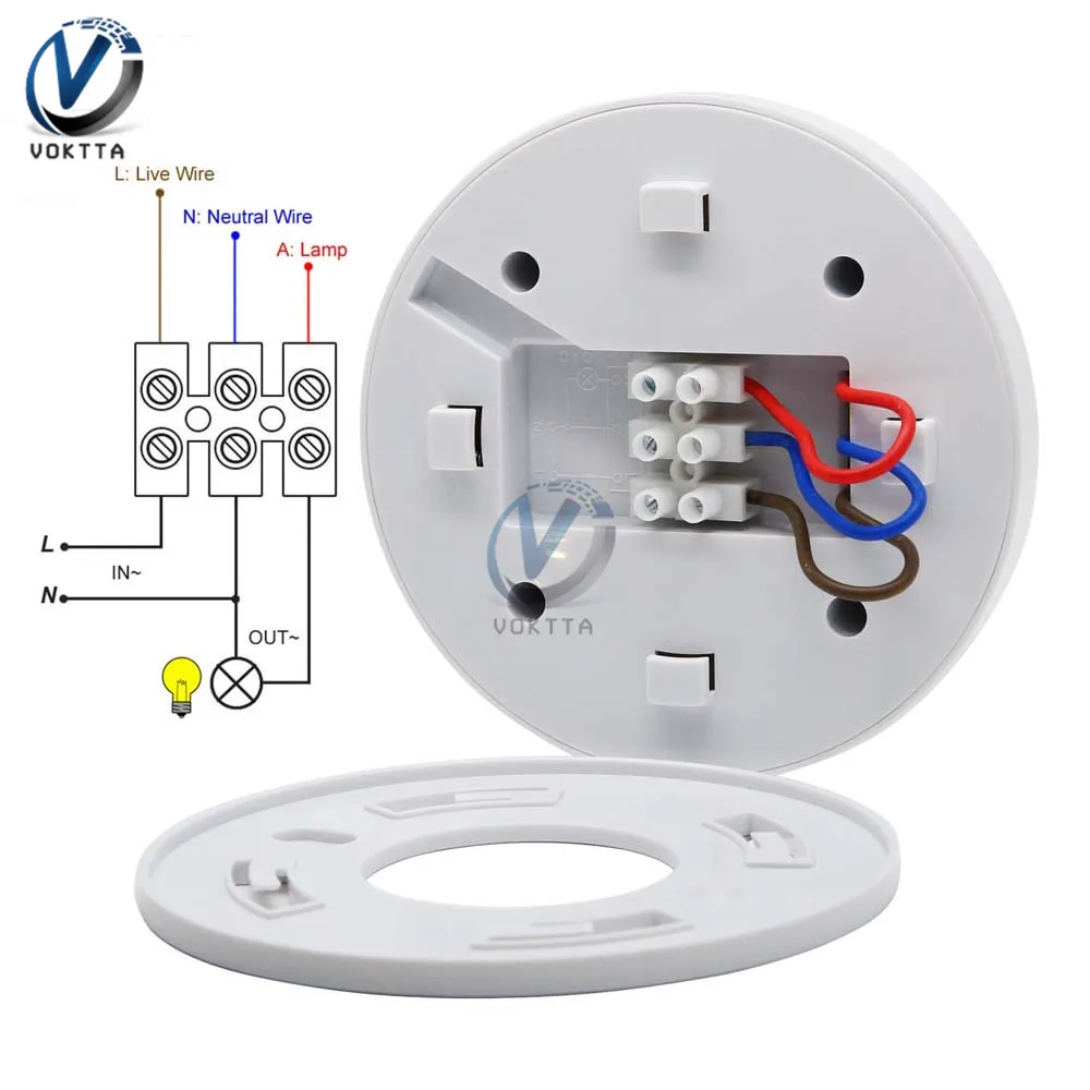 Движения PIR Сенсор переключатель переменного тока 110 V-240 V высокая Sensitivety