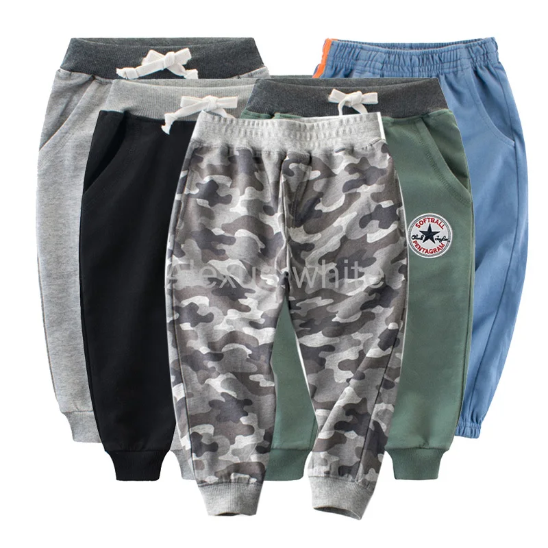 Штаны для мальчиков 2 10 лет хлопок длинные спортивные на весну|Брюки| |