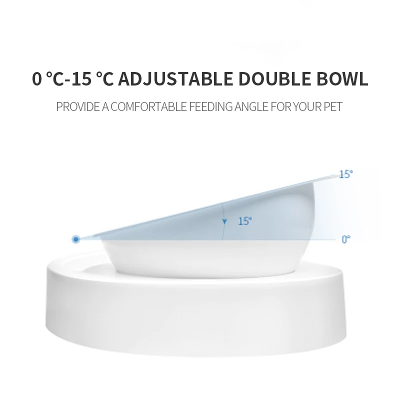 Автоматическая миска для домашних животных зеркальная с дозатором воды двойная