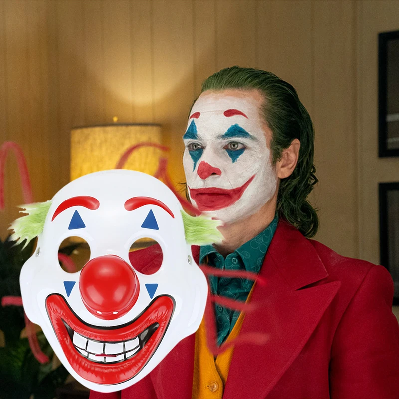 Суперзабавная маска Джокера Артура флок Косплей DC Костюмы Клоуна реквизит для