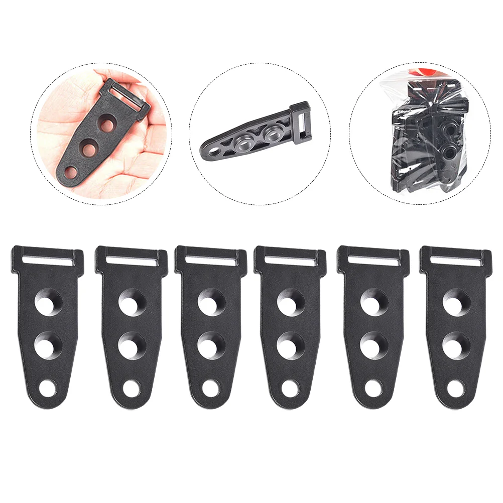 

10pcs Canopy Pole Connector Adjustable Buckles Tent Accessories Fixing Adjuster Black