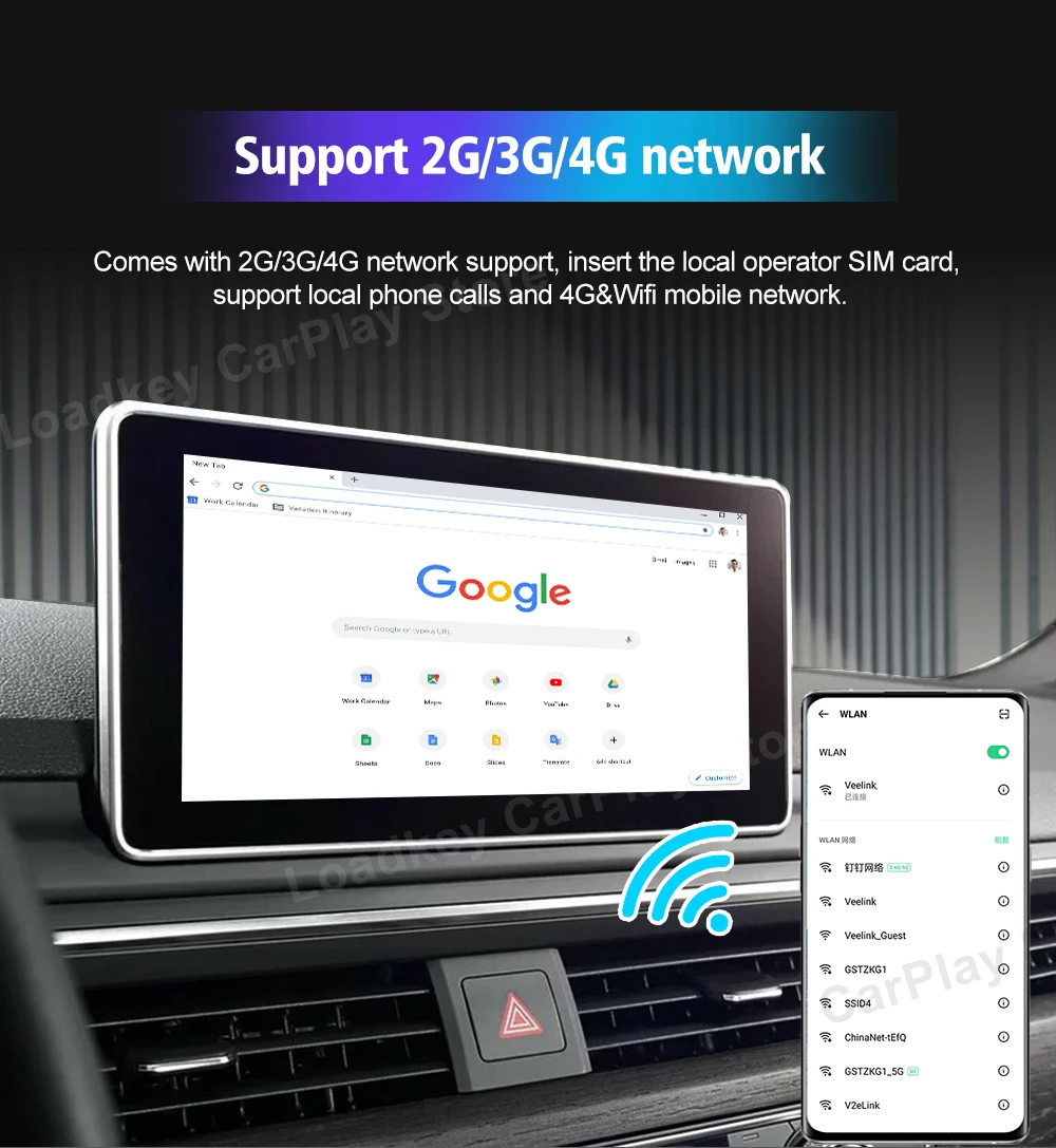 Carlinkit 3 CarPlay Ai Box беспроводной Apple Android авто для Audi Bmw Mazda Toyota Netflix TV 4G LTE 128G TF GPS |