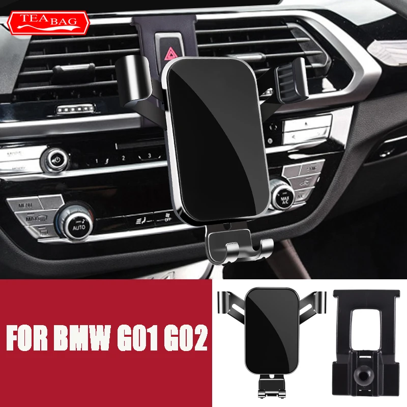 

Car styling Mobile Phone Holder For BMW G01 X3 G02 X3 2017 2018 2019 2020 Air Vent GPS Gravity Stand Special Navigation Bracket