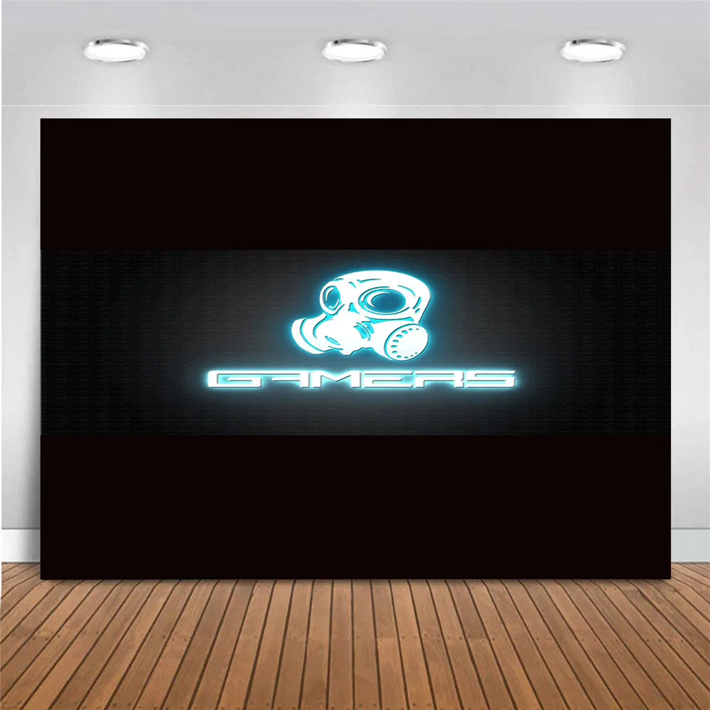 3D Game Handle Printed Vinyl Photography Backdrops Photo Boys Girls Birthday Party Decoration Backdrop Curtain