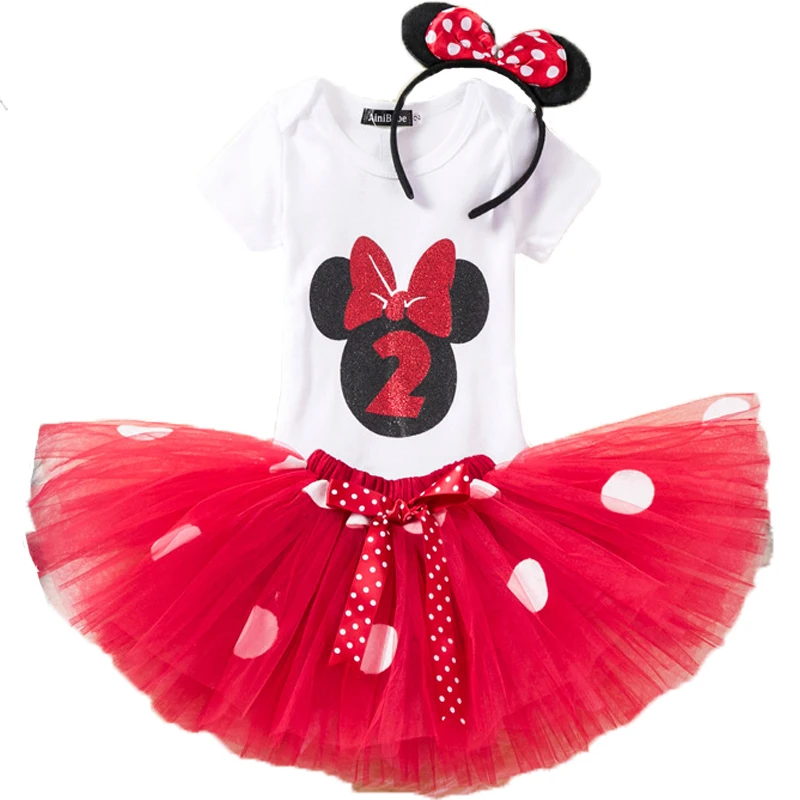 Комплект летней одежды в горошек для маленьких девочек Детский комбинезон на 1 2 3