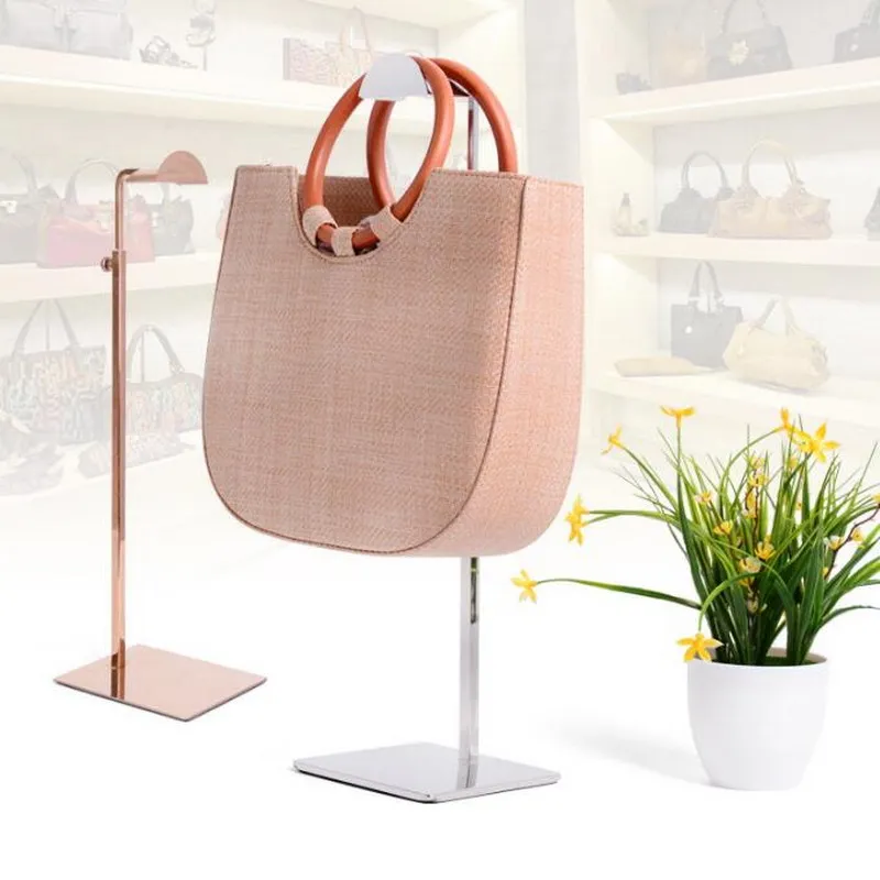 

Stainless Steel Bag Display Stand Handbag Display Shelf Bags Holder rack