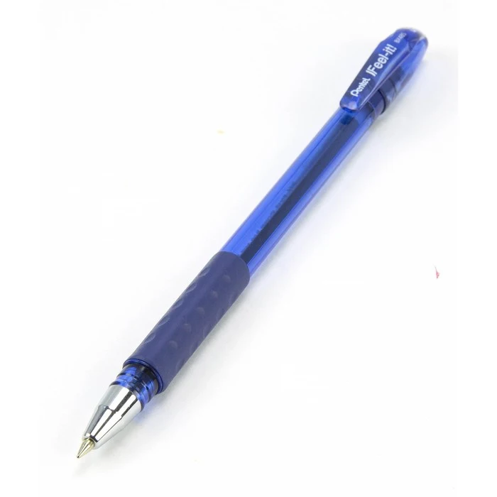 Ручка шариковая Pentel Feel it! трёхгранная зона захвата узел-игла 0.5мм стержень синий