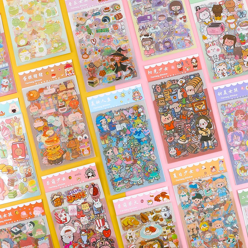 

20pakcs/LOT dream cartoon series Creative decoration DIY adhesive stationery PVC sticker