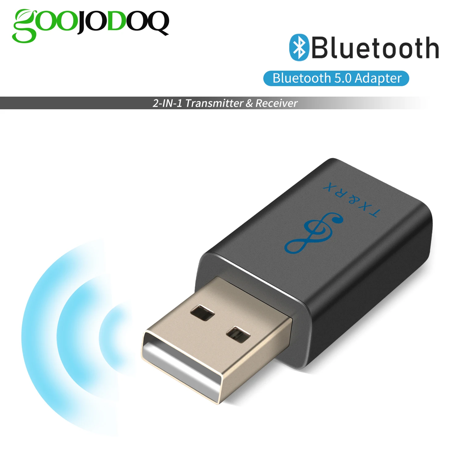 USB Bluetooth передатчик приемник 2 в 1 Мини Bluetooth 5,0 беспроводной 3,5 мм AUX стерео аудио адаптер для ТВ ПК Автомобильная Музыка