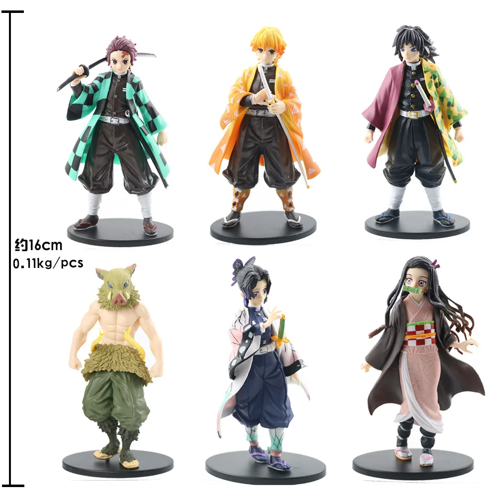 

Demon Slayer Figure Kamado Tanjirou Nezuko Action Figures Kochou Shinobu Tomioka Giyuu PVC Model Toys Kimetsu No Yaiba Figura