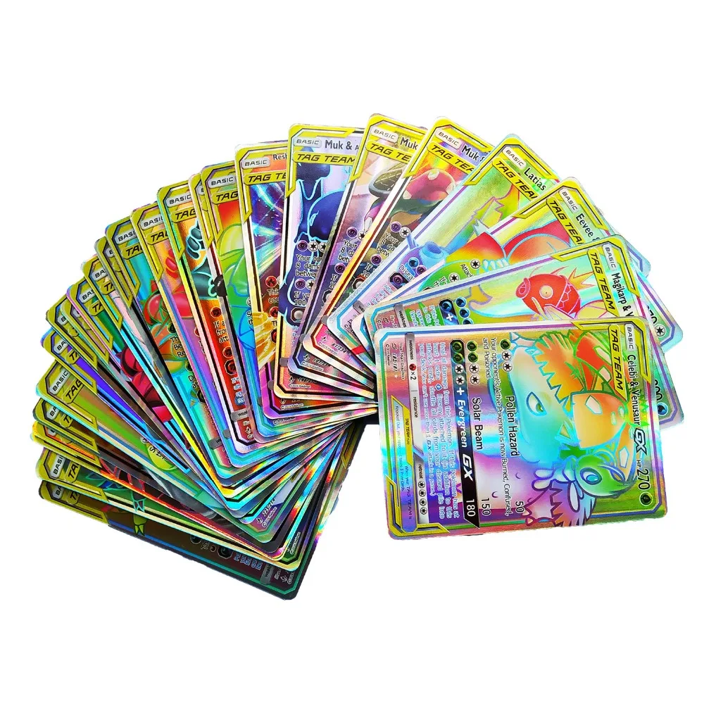 GX EX игра коллекция бумаги торговли Pokemones карты для Funs подарок детям английский язык игрушки