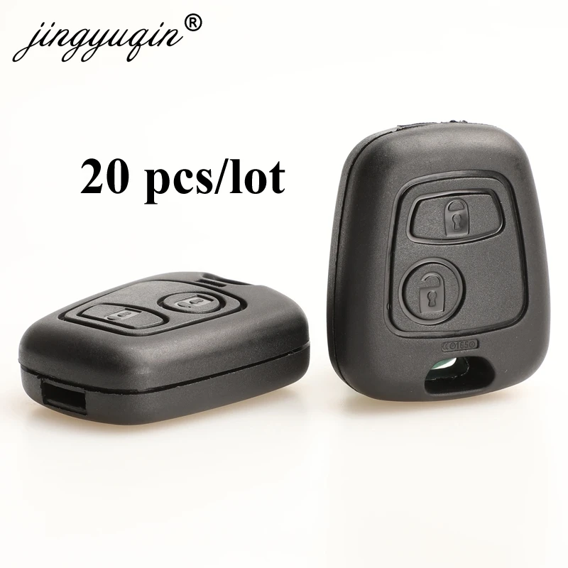 Jingyuqin 20 шт. для Toyota Peugeot 107 206 207 306 307 407 Citroen C1 C4 автомобильный брелок Замена 2BTN пульт