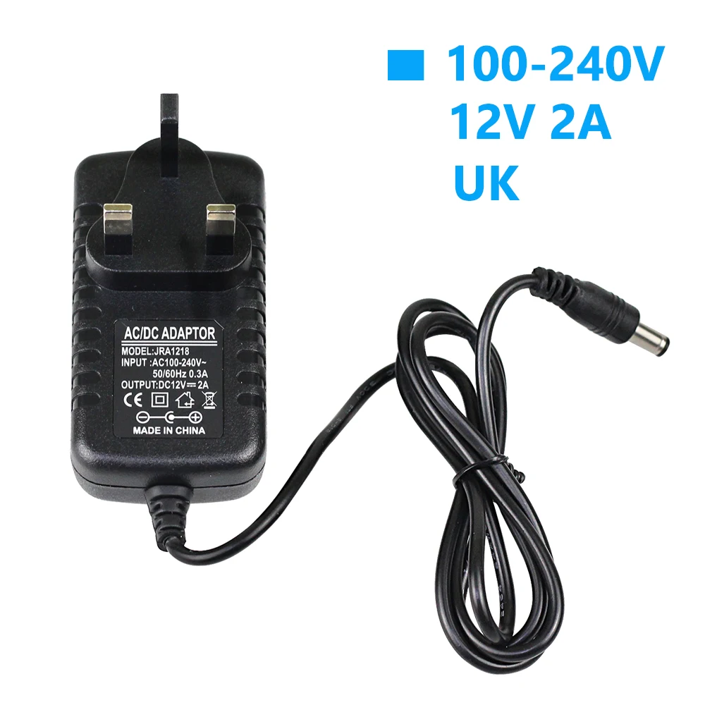 AC 110-240V DC 5V 6V 8V 10V 12V 1A 2A Универсальный адаптер питания длиной 1,5 метров EU US AU UK адаптер зарядного устройства светодиодные полосы лампы