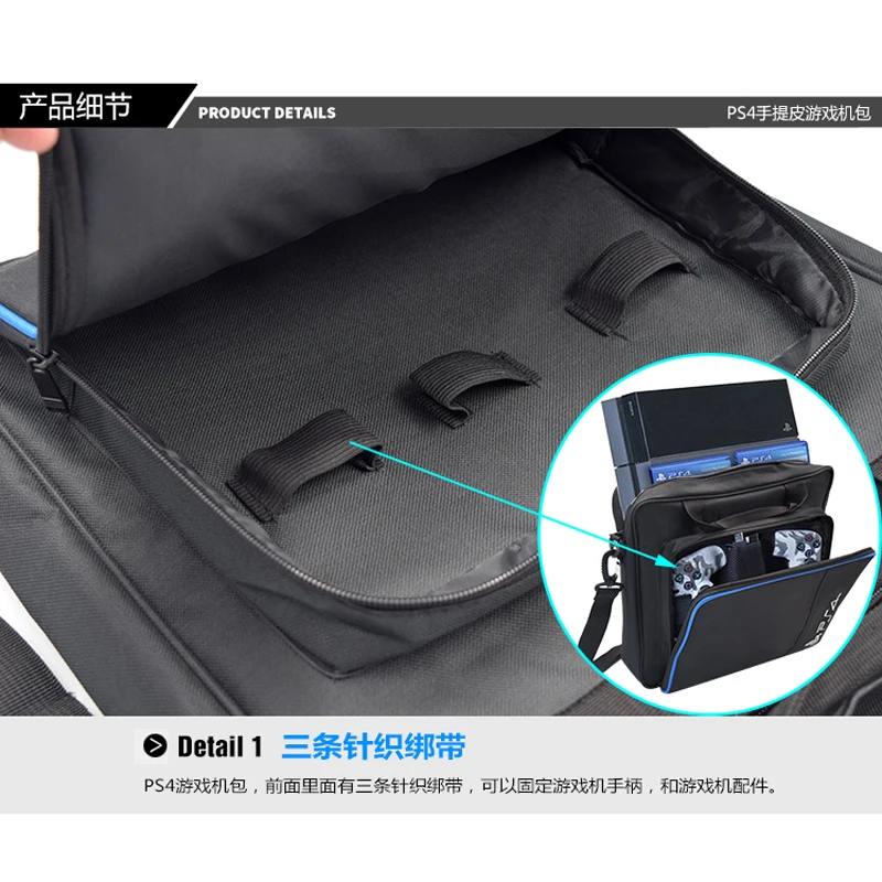 Дорожный холщовый рюкзак для Sony PS Playstation 4 Console Pro Slim PS4 классический мужской ранец