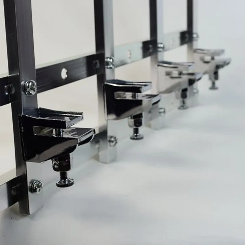 Алюминиевая настенная барная подставка с 6 бутылками для вина коктейлей ликера