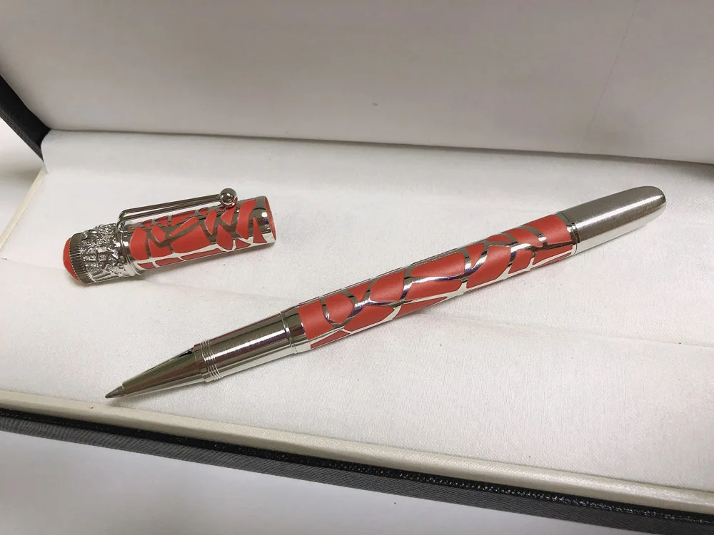 Качественная шариковая ручка с рисунком паука паутины металлические черные