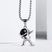 new astronaut necklace astronaut hip hop wild necklace personality men and women necklace fashion simple necklace gift