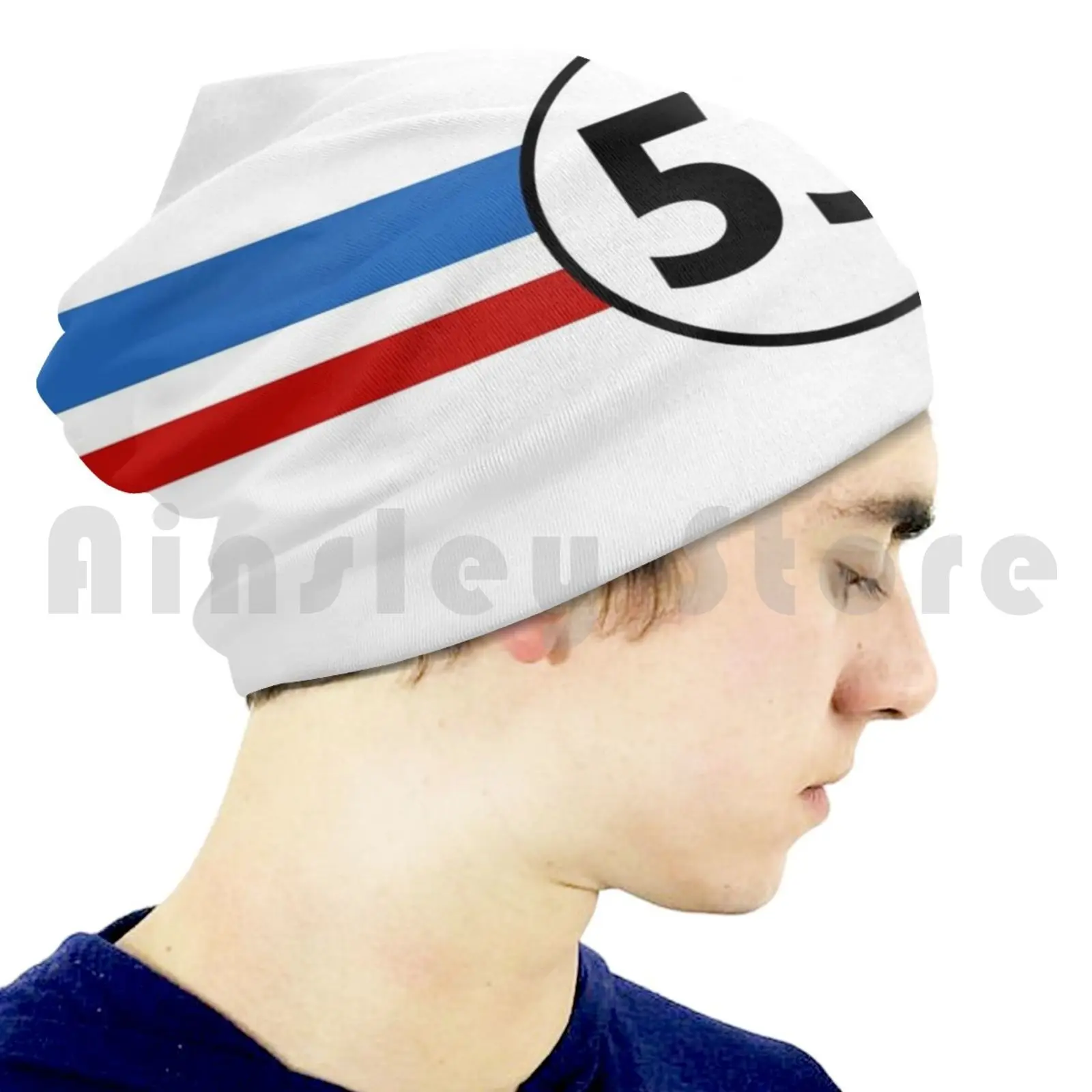 Классический гоночный автомобиль Herbie 53 1963 круглый логотип № 1 облегающая шапка