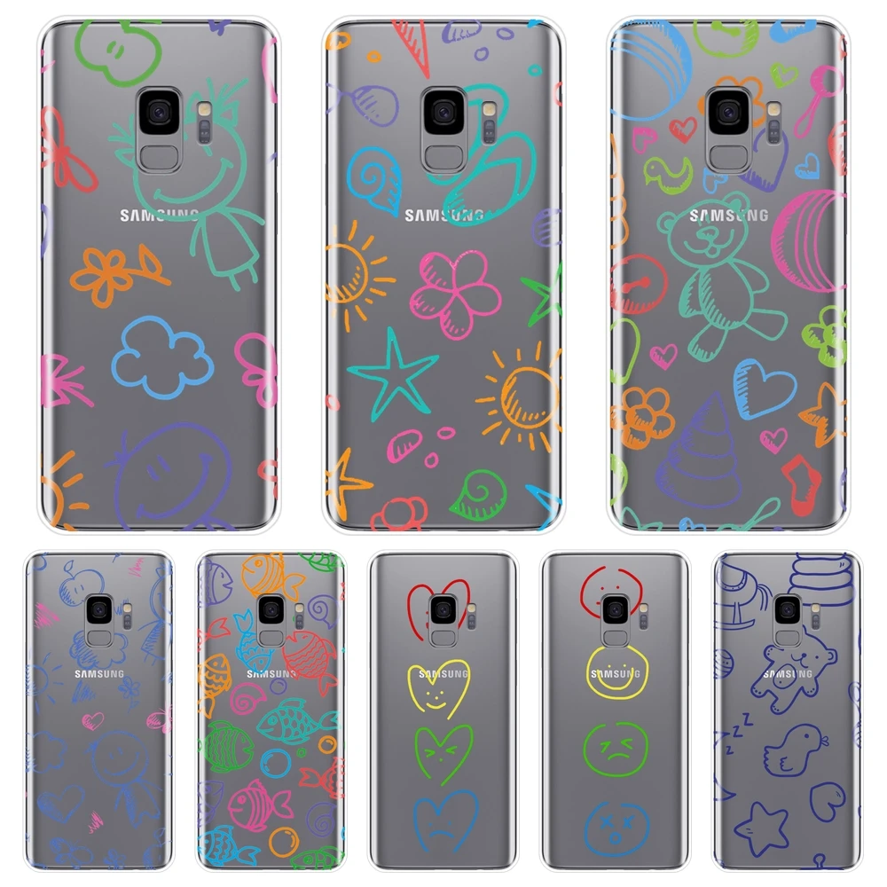 Мягкий силиконовый чехол для Samsung Galaxy S8 S9 Plus S5 S6 S7 Edge Note 9 8 5 4 | Мобильные телефоны и